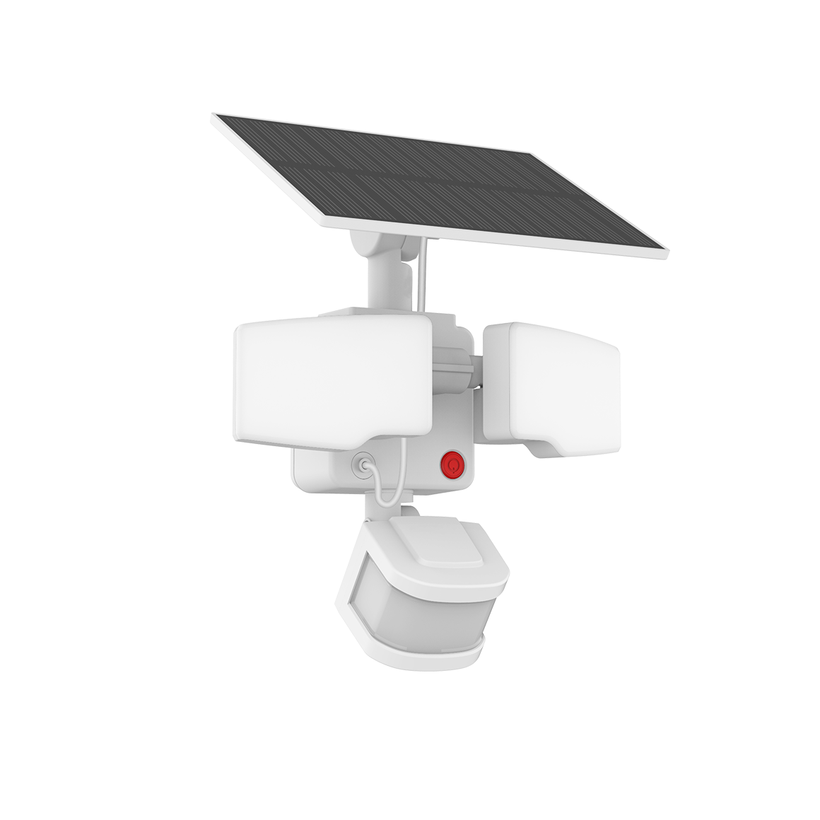 Integrated LED twin head motion flood light_Sage